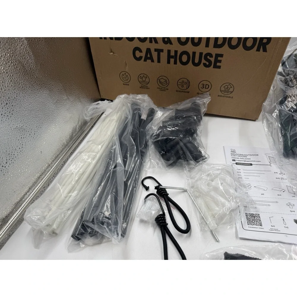 Apasiri Heated Cat House for Outdoor: Weatherproof Outside‎ Cat Shelter,